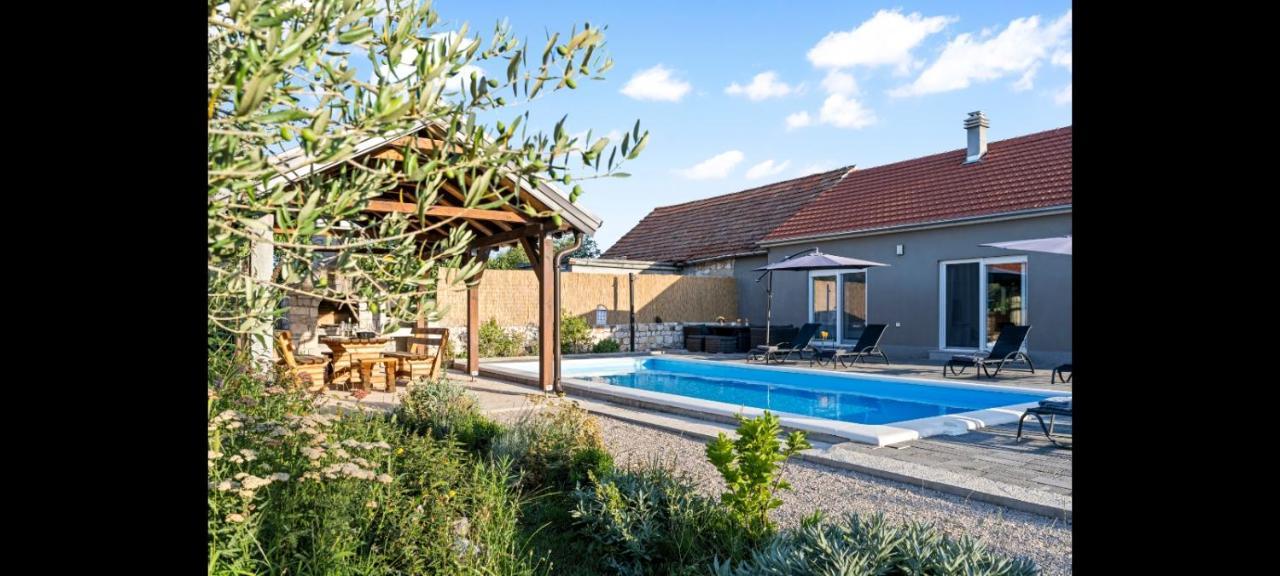 Olive Tree House With Jacuzzi, Wifi And 40M2 Pool Villa Siritovci Kültér fotó